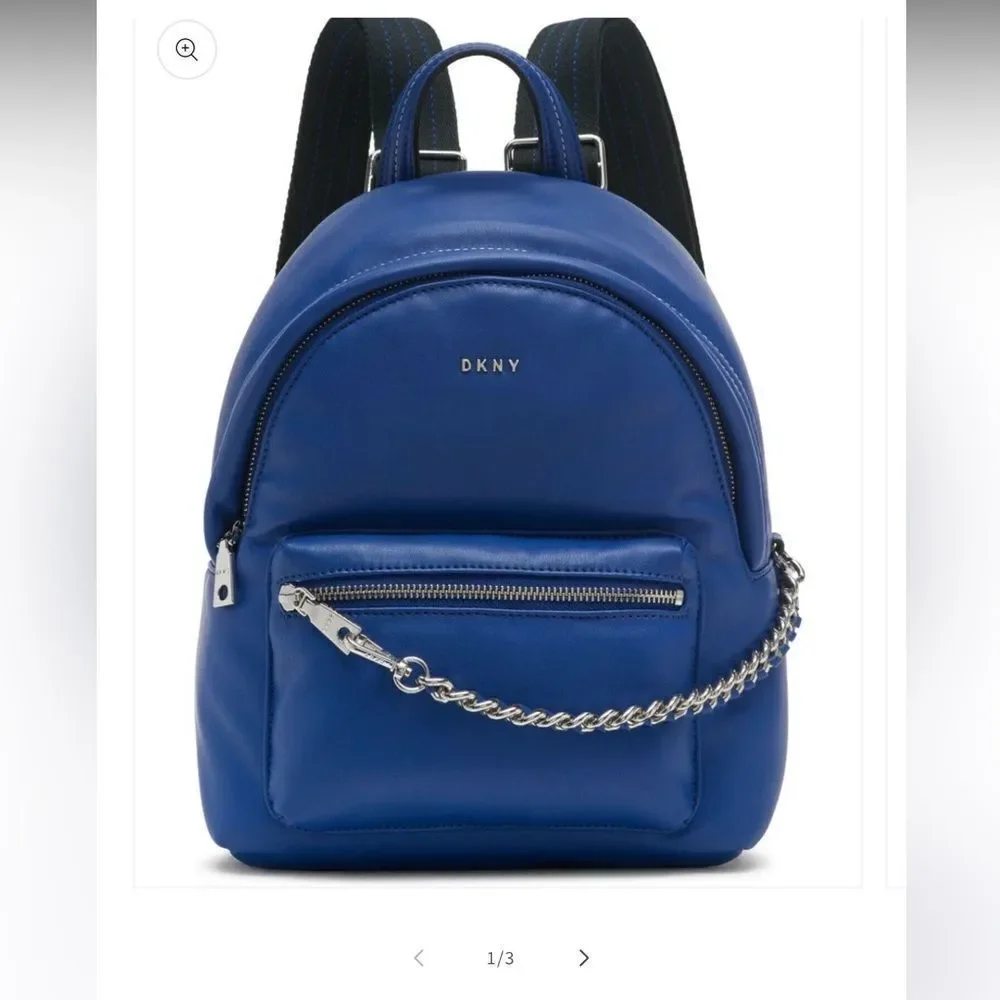 NWOT DKNY Quinn Royal Blue Backpack